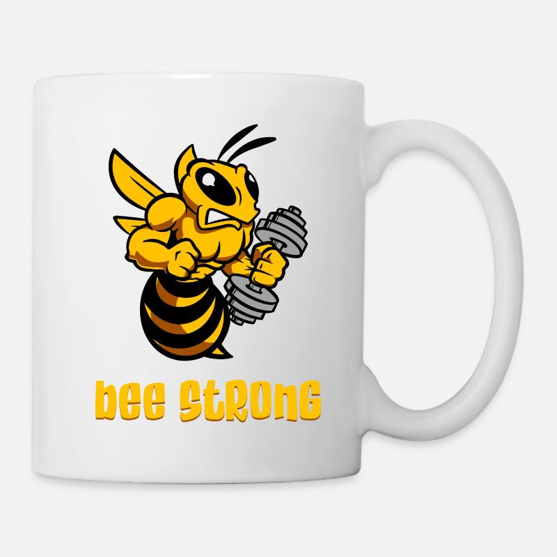Bee strong - Mug blanc - blanc