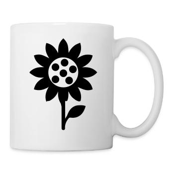 Icône d’icône de tournesol - Mug blanc - blanc - Droite