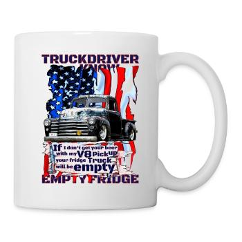 V8 Brummi delivers refrigerator cold beer - Mug - white - Right