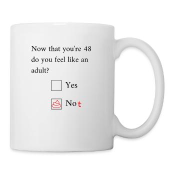 Drôle 48e anniversaire Anniversaire Célébrant Happy Bday - Mug blanc - blanc - Droite
