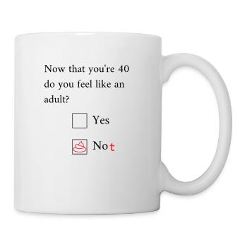 Funny 40th Birthday Birthday Celebrant Happy Bday - Mug - white - Right