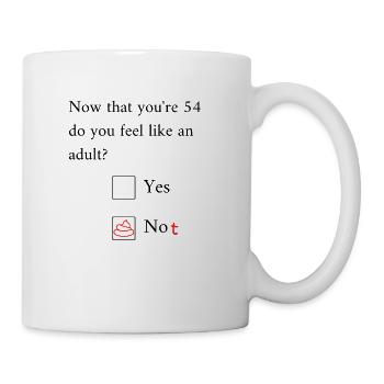 Funny 54th Birthday Birthday Celebrant Happy Bday - Mug - white - Right