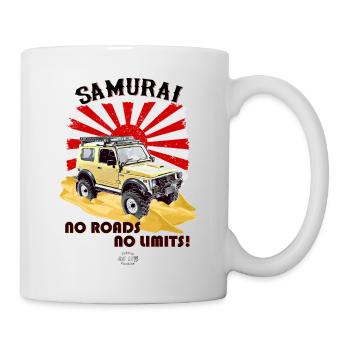 Samurai Keine Straßen keine Grenzen - Tasse - Weiß - Rechts