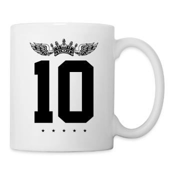 10 Zahl Krone - Tasse - Weiß - Rechts