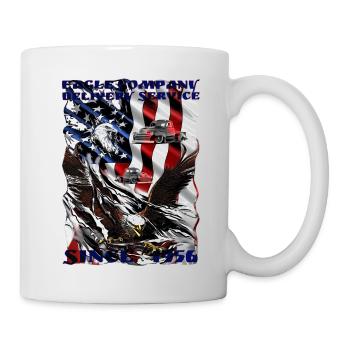 Supplier employees with a V8 Truck Adler - Mug - white - Right