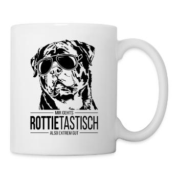 ROTTIETASTISCH Rottweiler Hundespruch Wilsigns - Tasse - Weiß - Rechts