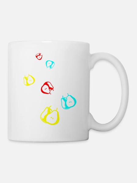 Birne Obst - Tasse - Weiß