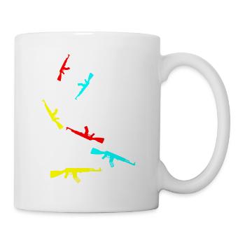 Gewehr icon symbol - Tasse - Weiß - Rechts