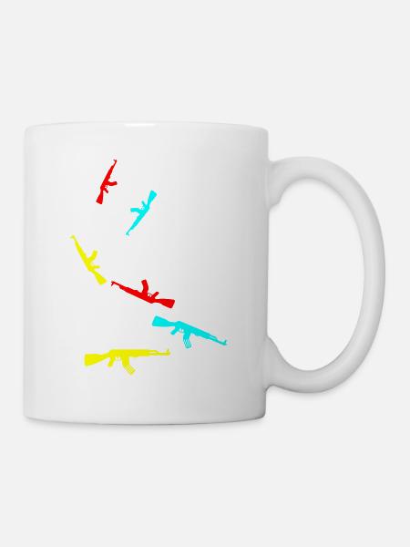 Gewehr icon symbol - Tasse - Weiß