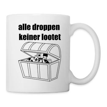 Laissez tout tomber, personne ne pille - Mug blanc - blanc - Droite