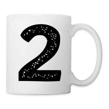 Maillot numéro 2 - Mug blanc - blanc - Droite