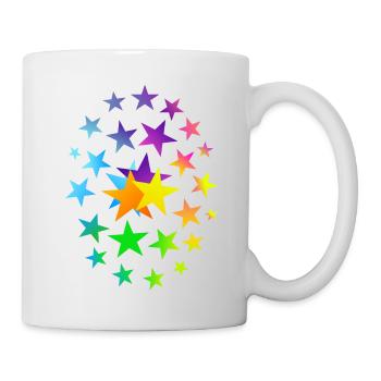 ÉTOILES astérisques beaucoup d’étoiles - Mug blanc - blanc - Droite