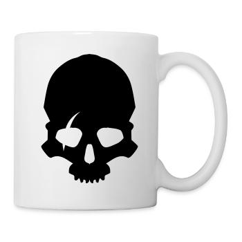 Skeleton skull - Mug - white - Right