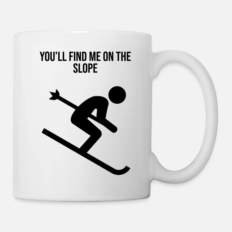 Skifahrer - Tasse - Weiß