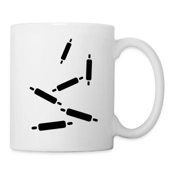 Küchenrolle Backen Nudelholz - Tasse - Weiß - Rechts