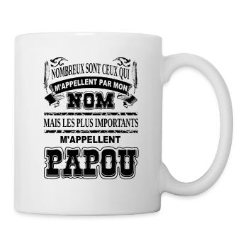Meilleur grand-père papou cadeau humour papi papy - Mug blanc - blanc - Droite