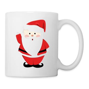 Père Noël Joyeux Noël Coeur T-Shirt d’amour - Mug blanc - blanc - Droite