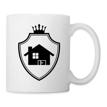 Haus Symbol Wappen - Tasse - Weiß - Rechts