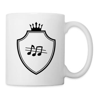 Musik Noten Wappen - Tasse - Weiß - Rechts