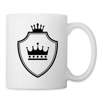 Krone Wappen - Tasse - Weiß - Rechts