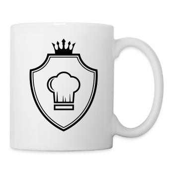 Armoiries du chapeau de chef Koch - Mug blanc - blanc - Droite