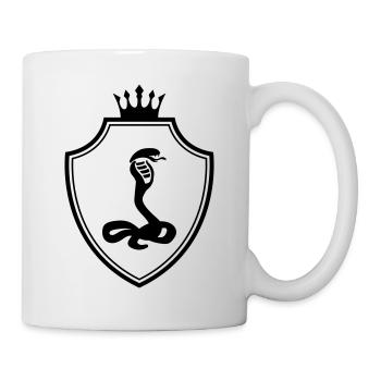 Schlange Wappen Kobra - Tasse - Weiß - Rechts