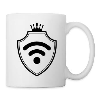 Wlan Internet Wappen - Tasse - Weiß - Rechts
