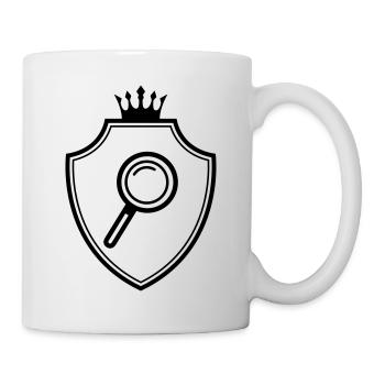 Magnifying glass coat of arms - Mug - white - Right