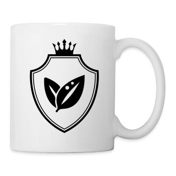 Blatt Ökologie Wappen - Tasse - Weiß - Rechts