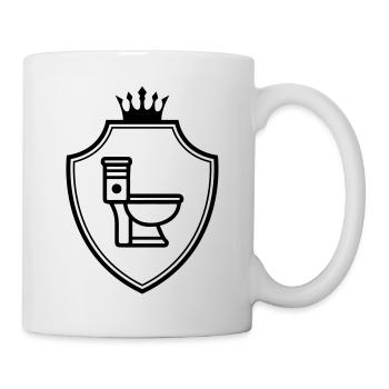 WC Toilet Coat of Arms - Mug - white - Right