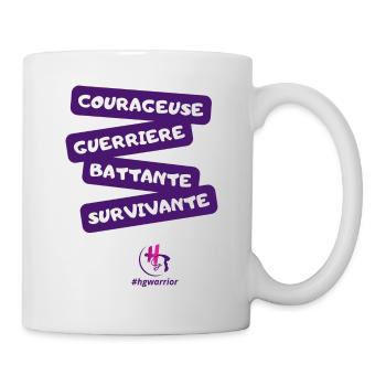 Design avec message fille - Mug blanc - blanc - Droite