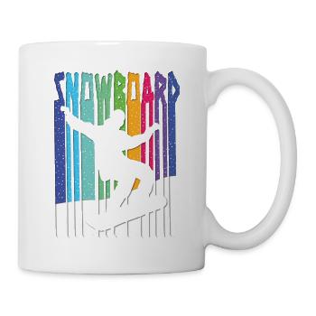 Snowboard Snowboarder - Tasse - Weiß - Rechts