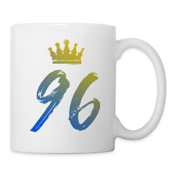 96 Couronne numérique - Mug blanc - blanc - Droite