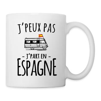 Je part en Espagne - Mug blanc - blanc - Droite