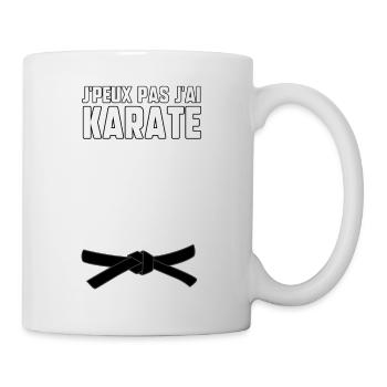 J’peux pas j’ai karaté - Mug blanc - blanc - Droite