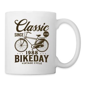 Fan De Vélo 1988 35 Ans Anniversaire Cycliste - Mug blanc - blanc - Droite