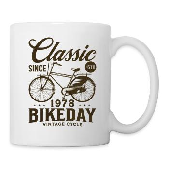 Fan De Vélo 1978 45 Ans Anniversaire Cycliste - Mug blanc - blanc - Droite