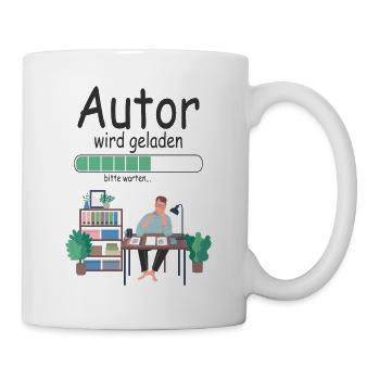 Autor in Ausbldung Angehender Zukünftiger - Tasse - Weiß - Rechts