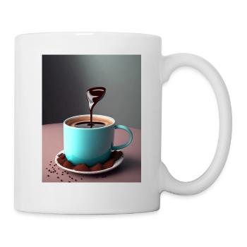 Ich bin kein Morgenmensch ich bin ein Kaffeemensch - Tasse - Weiß - Rechts