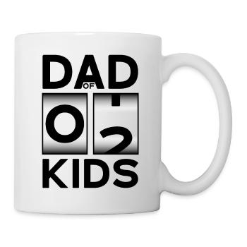 DAD OF 2 KIDS DAD SECOND CHILD - Mug - white - Right