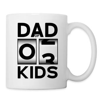 DAD OF 3 KIDS DAD THIRD CHILD - Mug - white - Right
