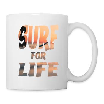 surf for life - Tasse - Weiß - Rechts