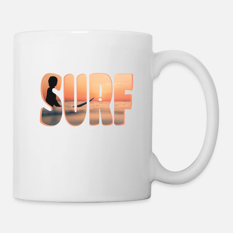 surf - Tasse - Weiß