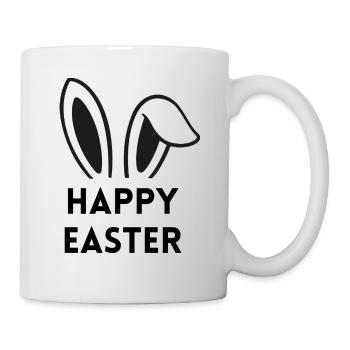 Joyeuses Pâques - avec des oreilles de lapin - Mug blanc - blanc - Droite