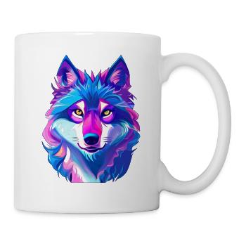 Wolf - Tasse - Weiß - Rechts