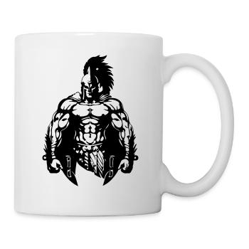 Muscles guerriers spartiates Sparte - Mug blanc - blanc - Droite