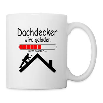 Dachdecker Ausbildung Baby werdener zukünftiger - Tasse - Weiß - Rechts