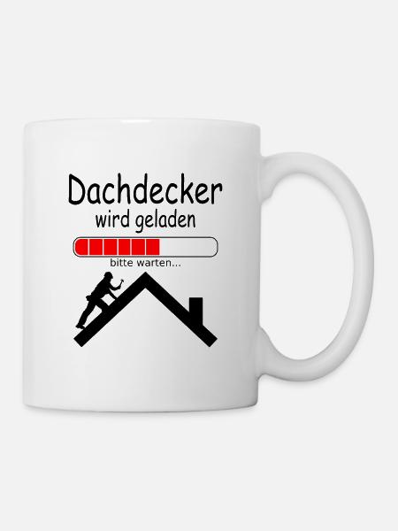Dachdecker Ausbildung Baby werdener zukünftiger - Tasse - Weiß