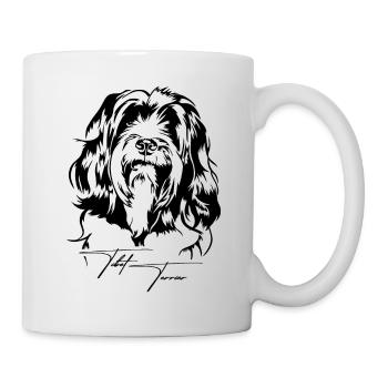 Tibetan Terrier Portrait Dog Portrait Dog Wilsigns - Mug - white - Right