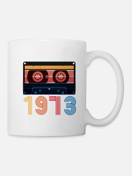 1973 vintage anniversary retro limited edition - Mug - white